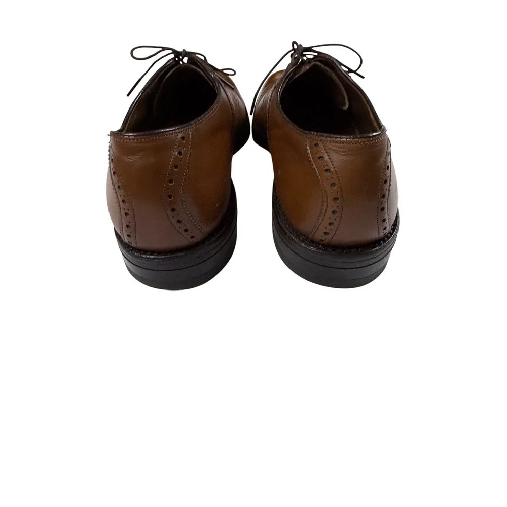 Johnston & Murphy Aristocraft Men's Size 10AAA Leather Brown Brogue Oxford Shoes